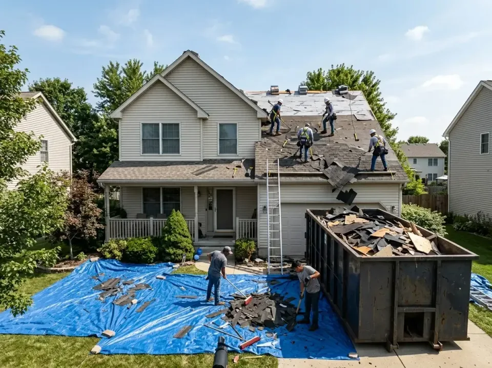 roof-replacement-debris-remova-004 — frequently asked questions, Cheapest Dumpster Rentals in Bridgeport, IL